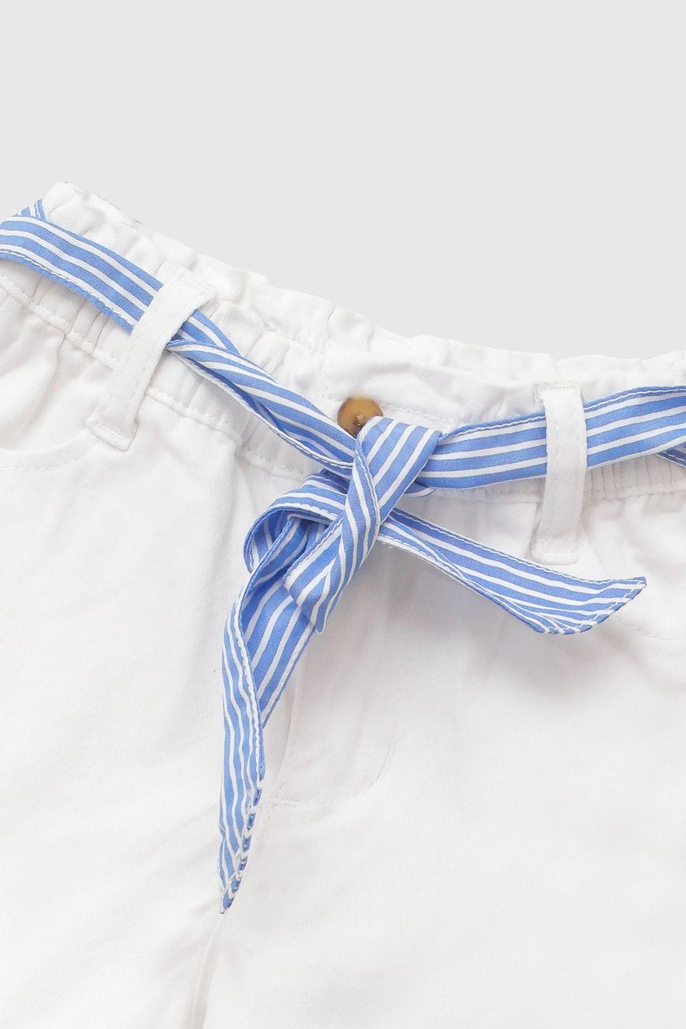 Short Pañuelo Crema Niña 6-9M a 4-5A Colloky-2