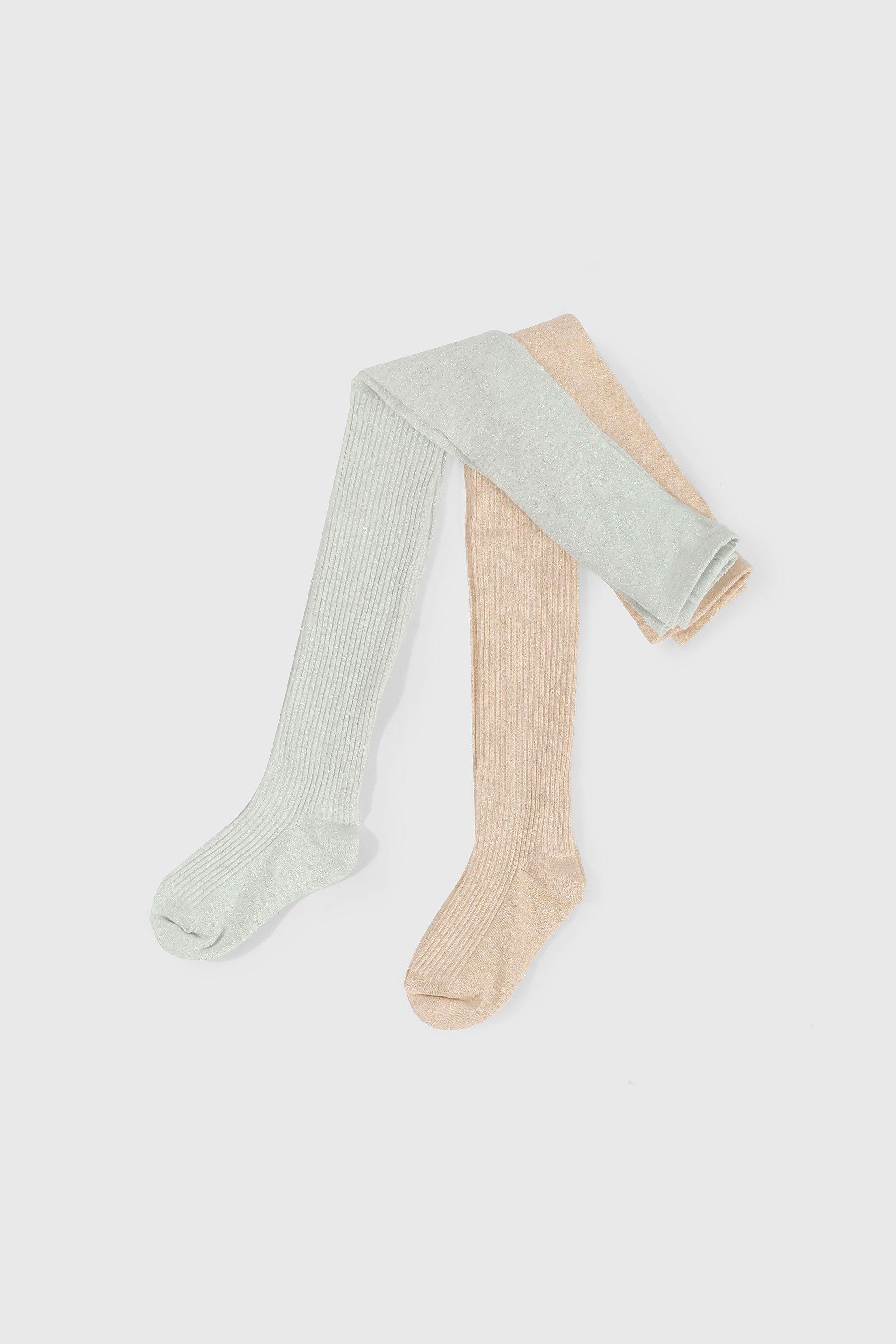 Pack 2 Pantys Trenzadas Rosado y Blanco-2