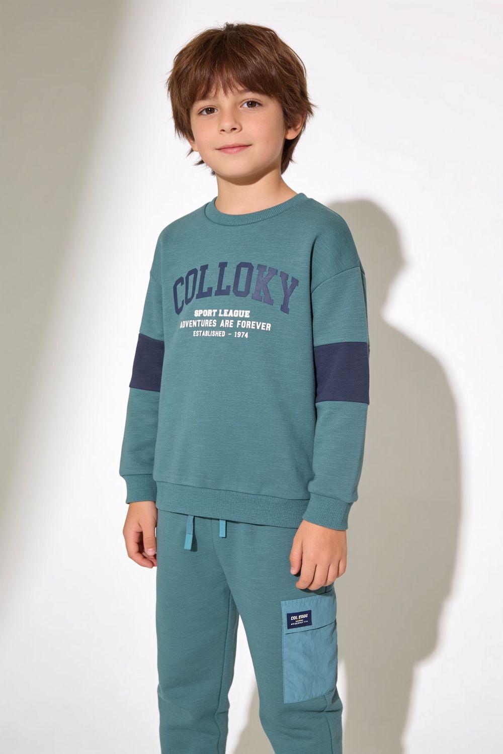Poleron Colloky Verde Niño 3-4A a 12-13A-2