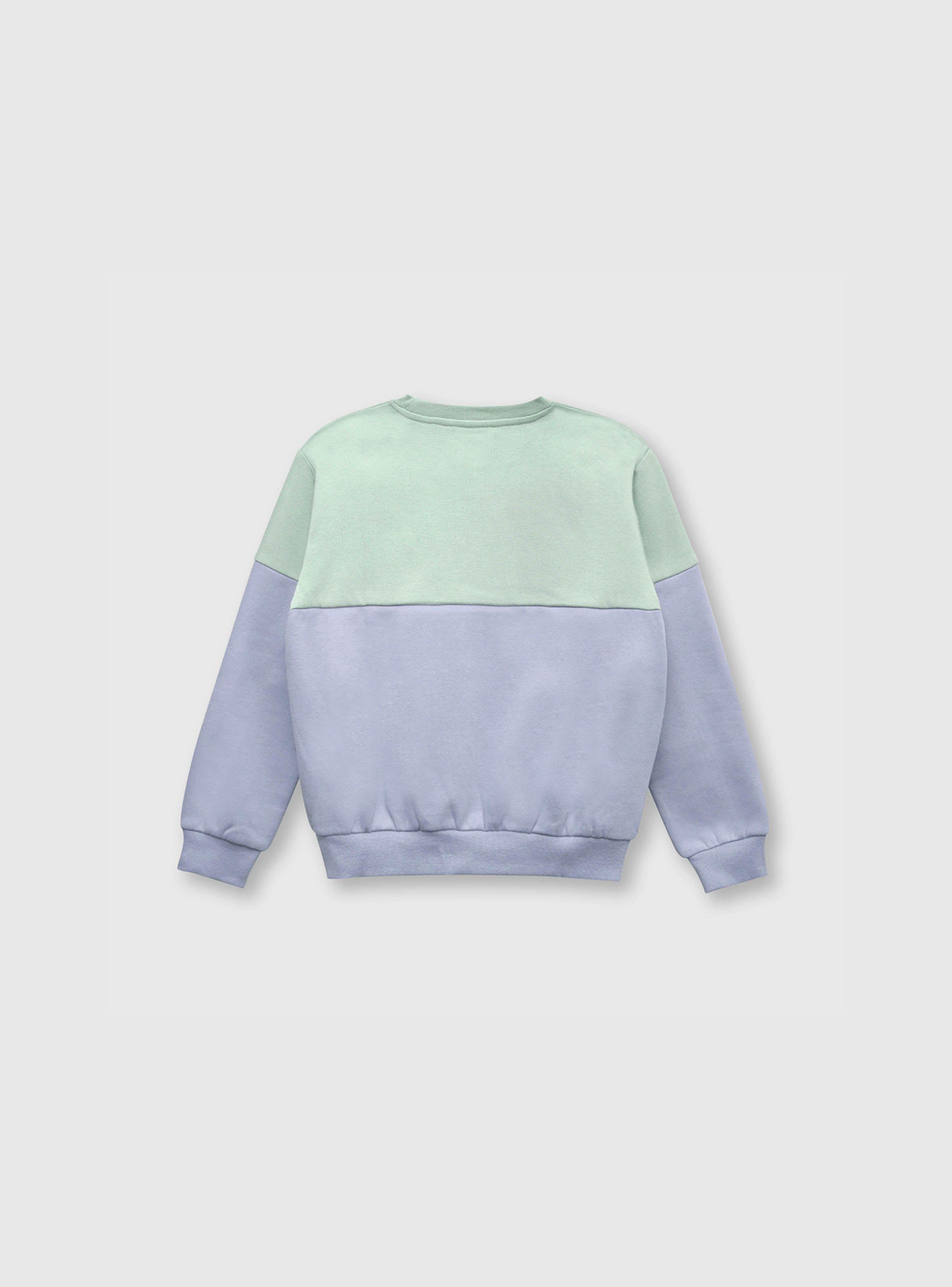 Polerón De Niña Bicolor Cky Morado (2 A 12 Años) Colloky-1