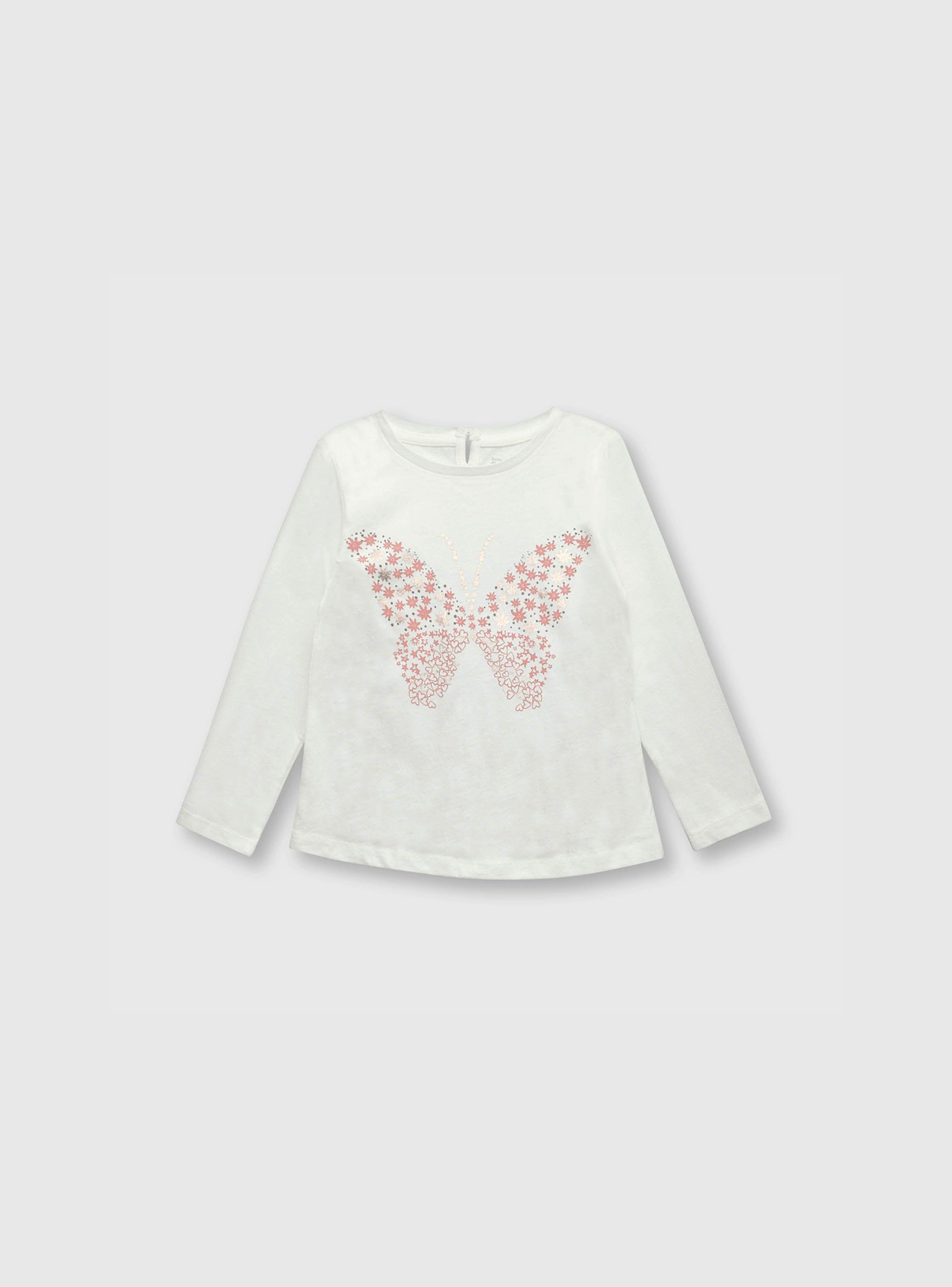 Polera Bebé Niña Mariposa (3 A 36 Meses) Colloky-0