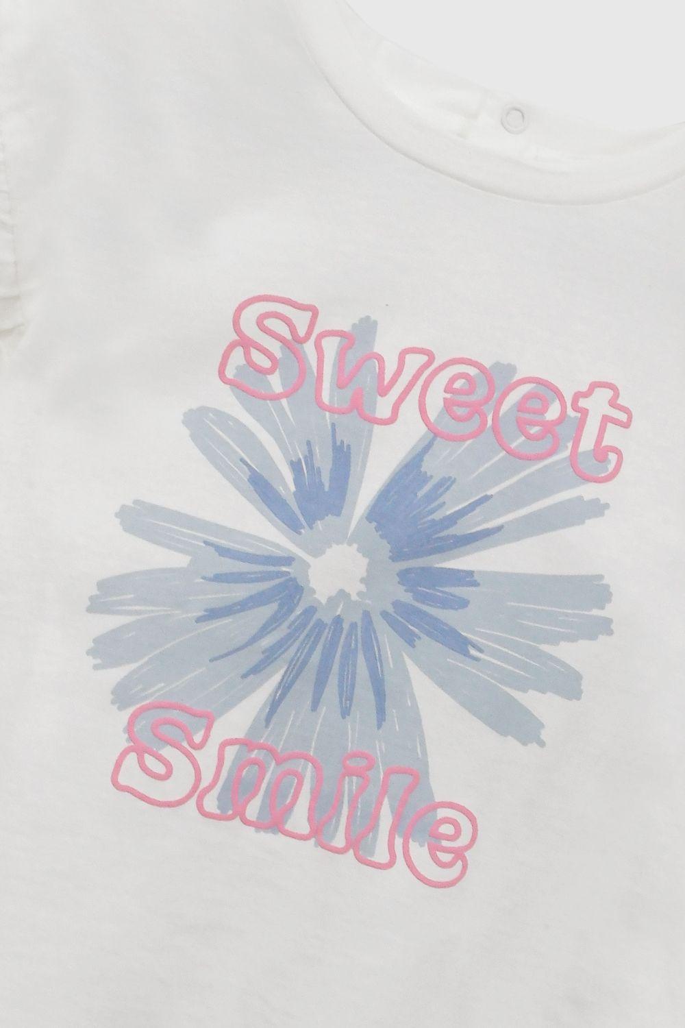 Polera Flor Blanco Niña 6-9M a 4-5A Colloky-3