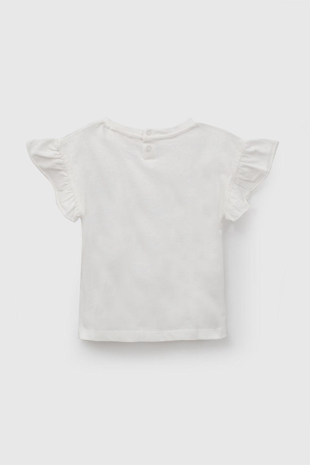 Polera Flor Blanco Niña 6-9M a 4-5A Colloky-2