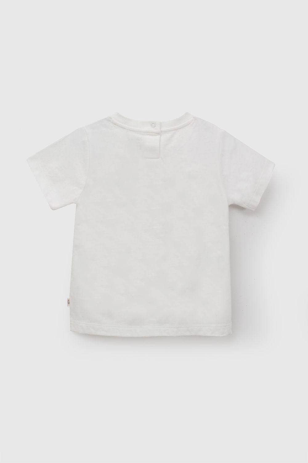 Polera "Salt, Sun And Sand" Blanco Niño 6-9M a 4-5A Colloky-2