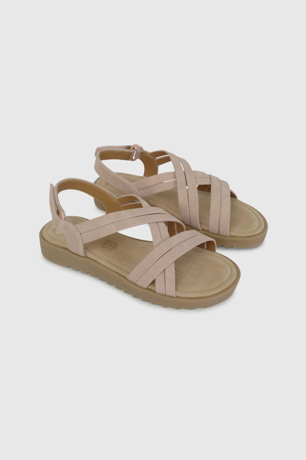 Sandalia de Vestir Cruzada Rosada 53000230V26-0