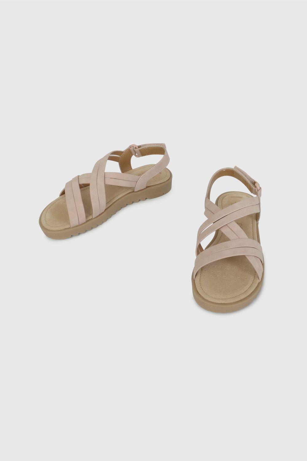 Sandalia de Vestir Cruzada Rosada 53000230V26-3