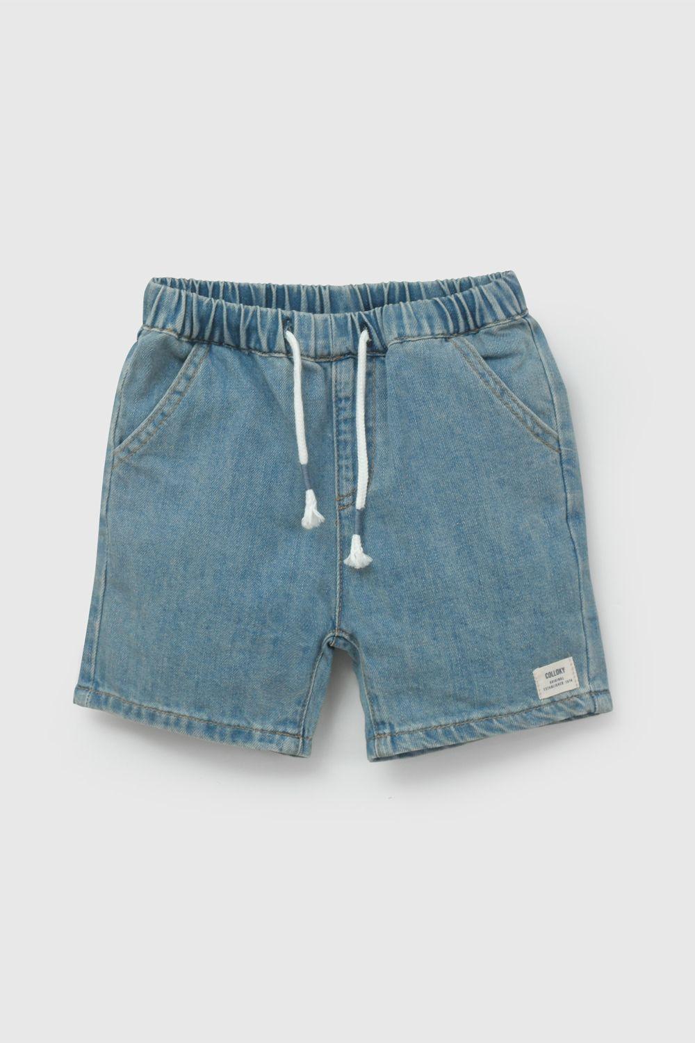 Bermuda Jeans Celeste De Niño BDME0340V26-0