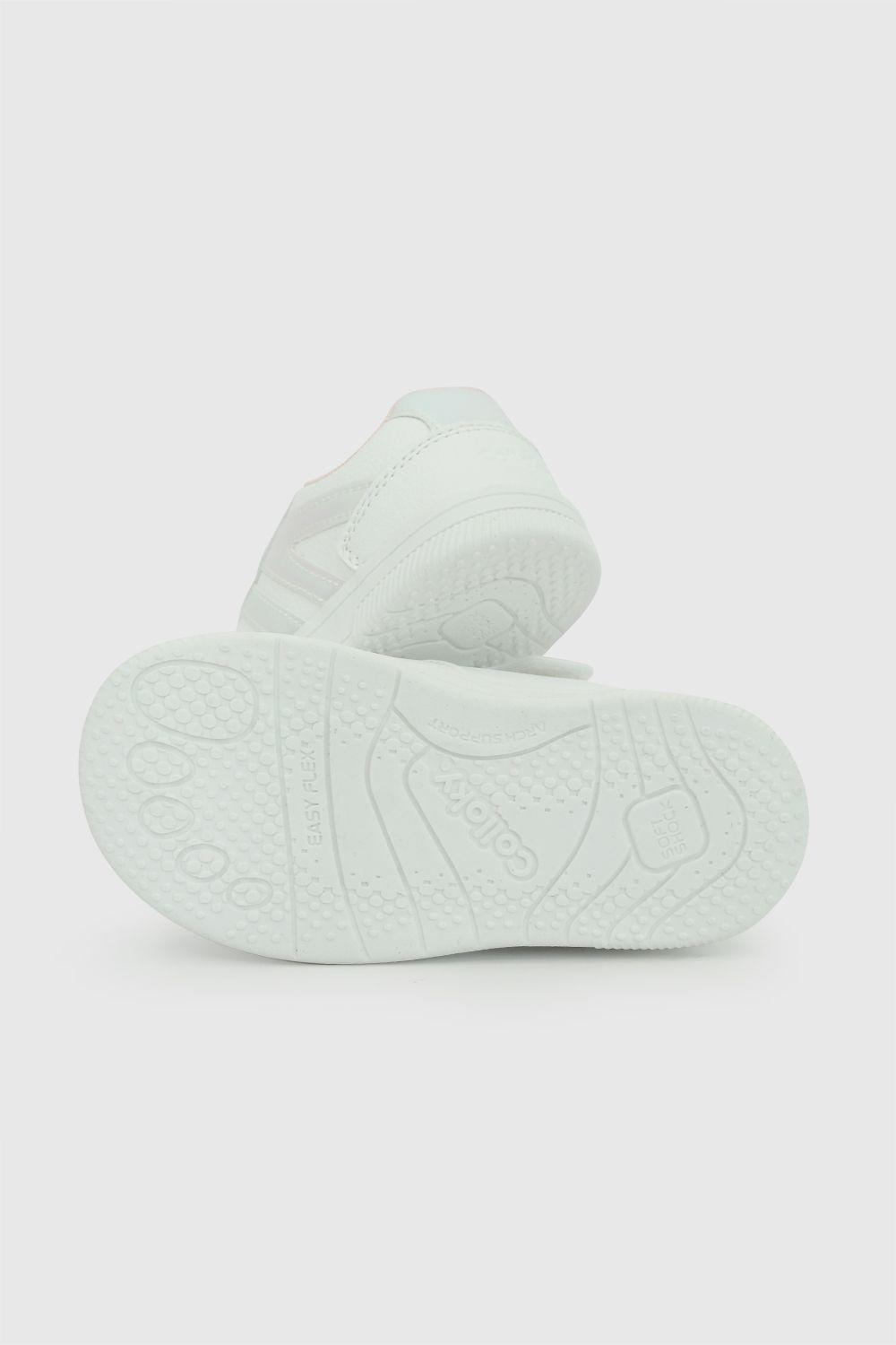 Zapatilla urbana niña caminante blanco 21-27-3