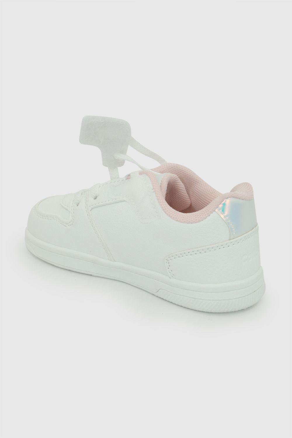 Zapatilla urbana niña caminante blanco 21-27-6