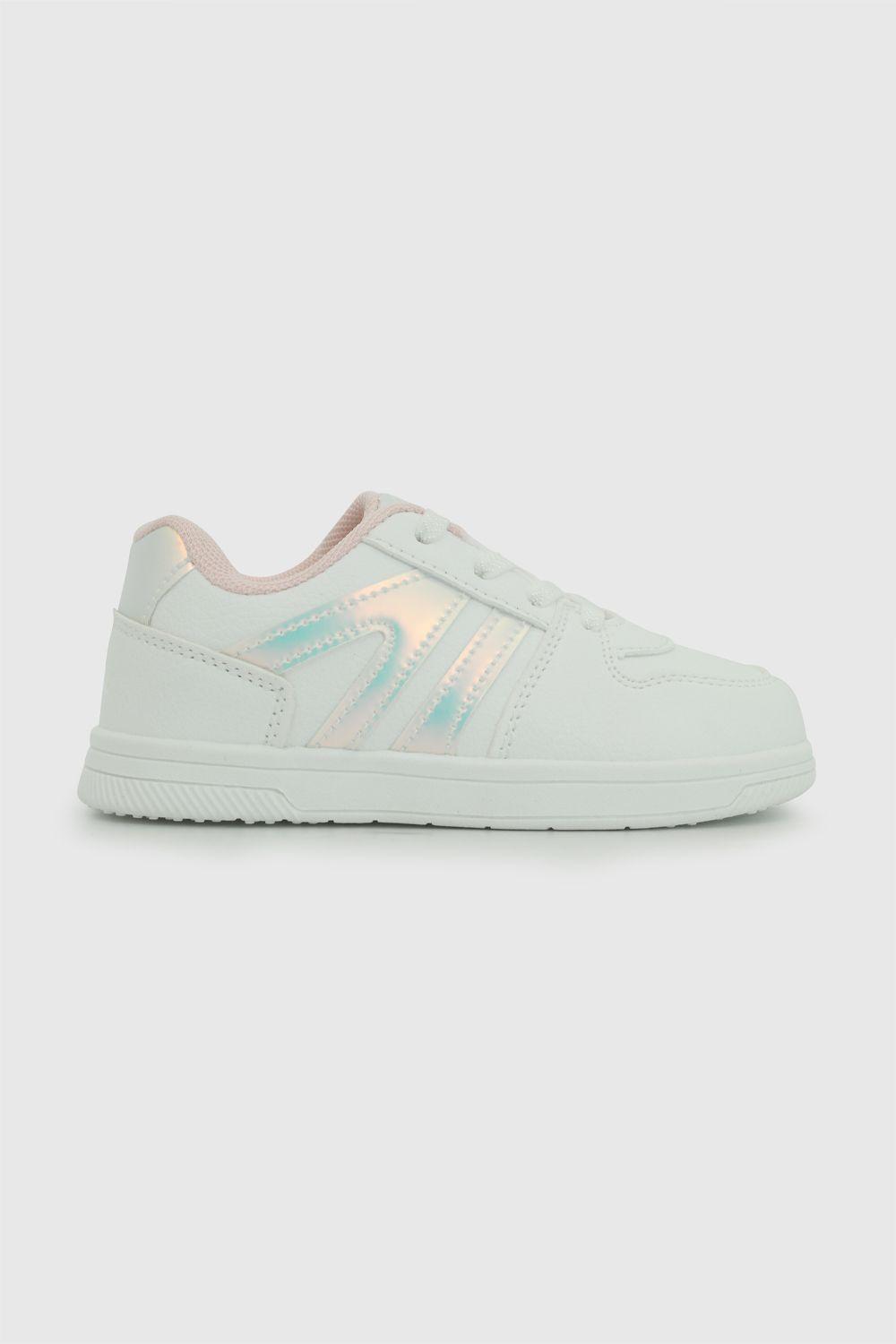 Zapatilla urbana niña caminante blanco 21-27-2