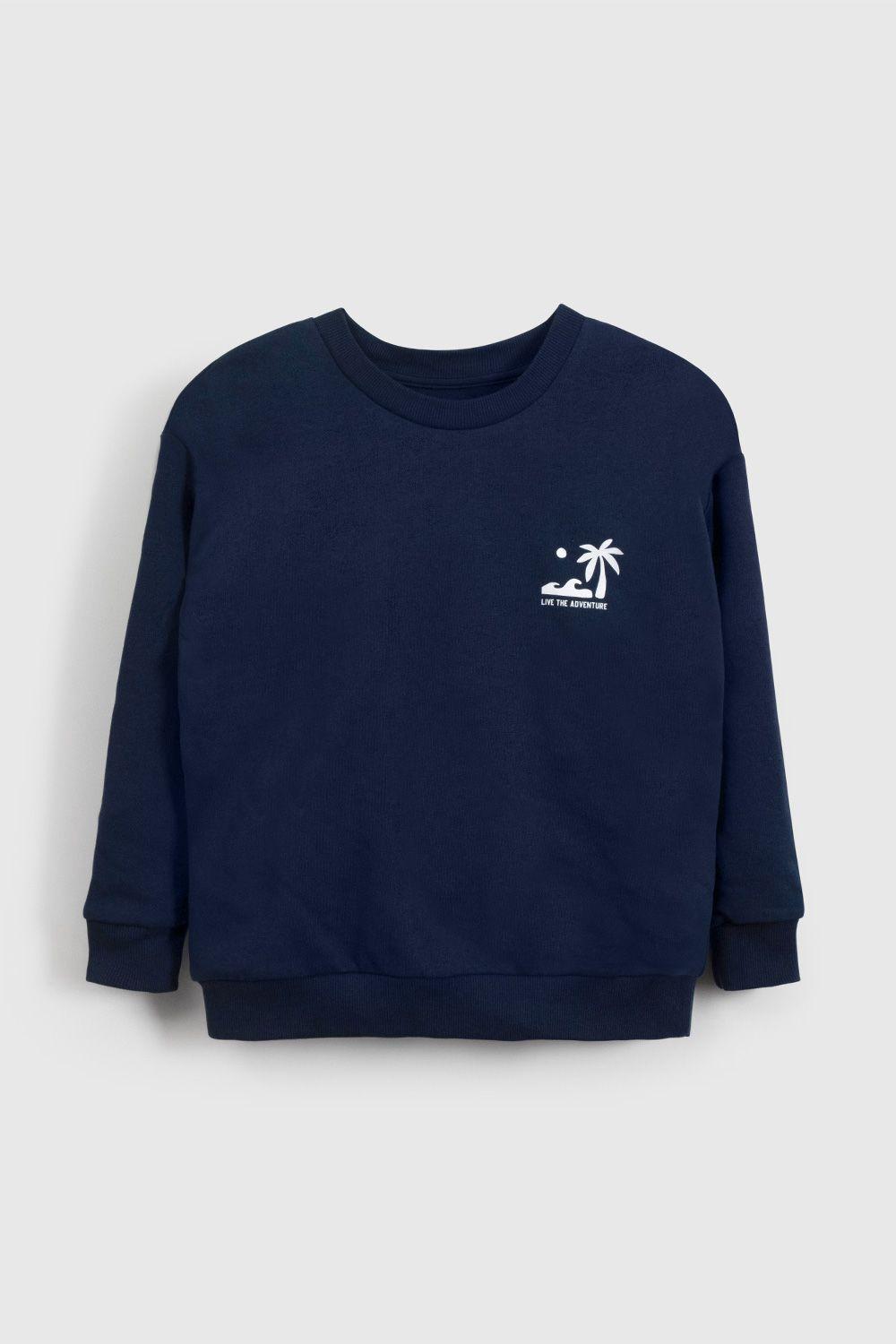 Polerón Básico Azul De Niño PLPO1357V26-0