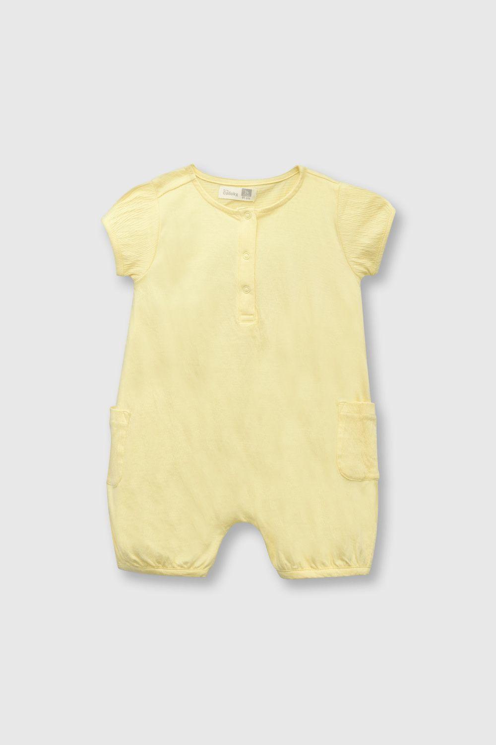 Entero de bebé niña relajado amarillo / yellow (3 a 36 meses)-0