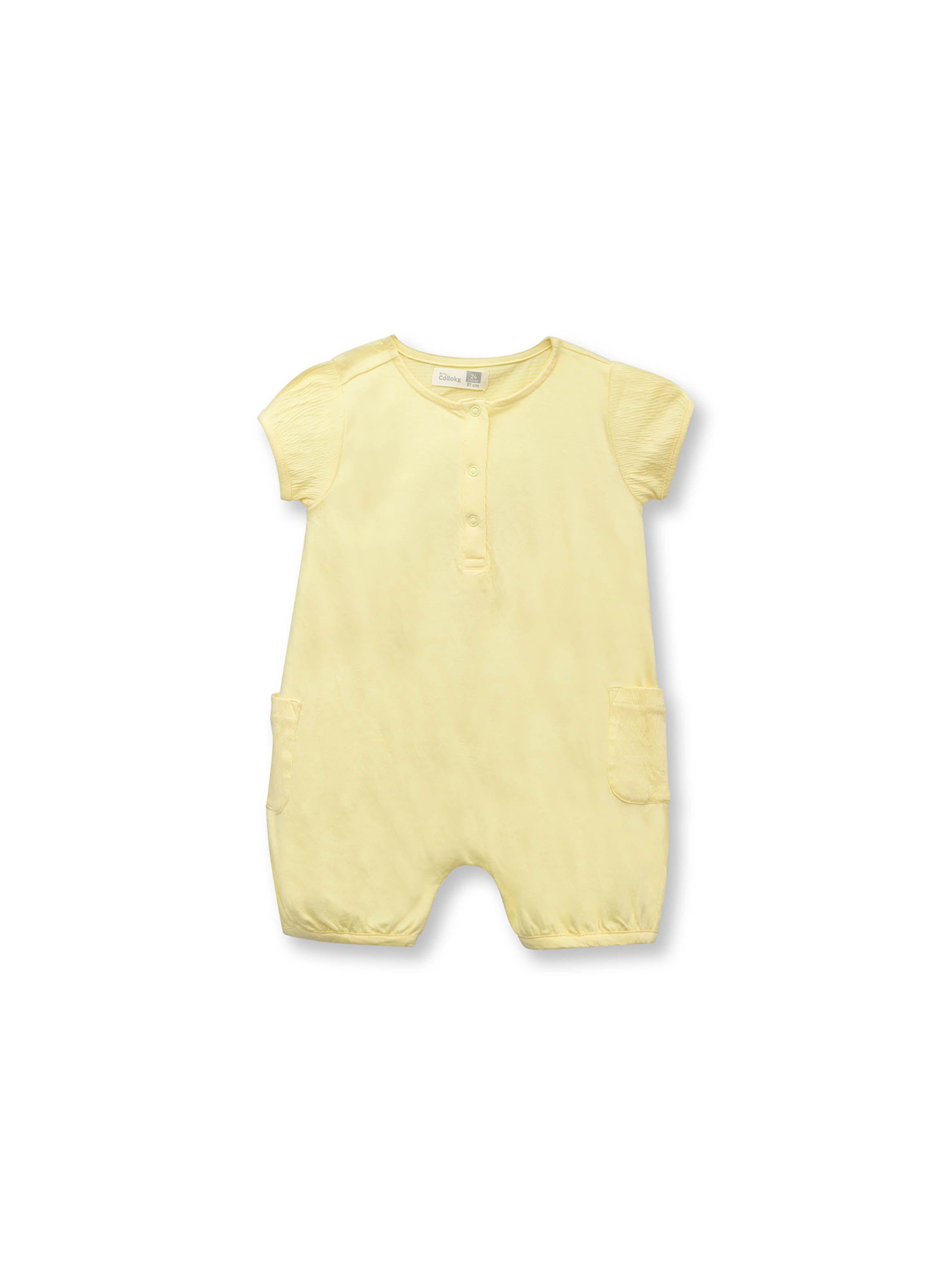 Entero Bebé Niña Relajado Amarillo (3 A 36 Meses) Colloky-0