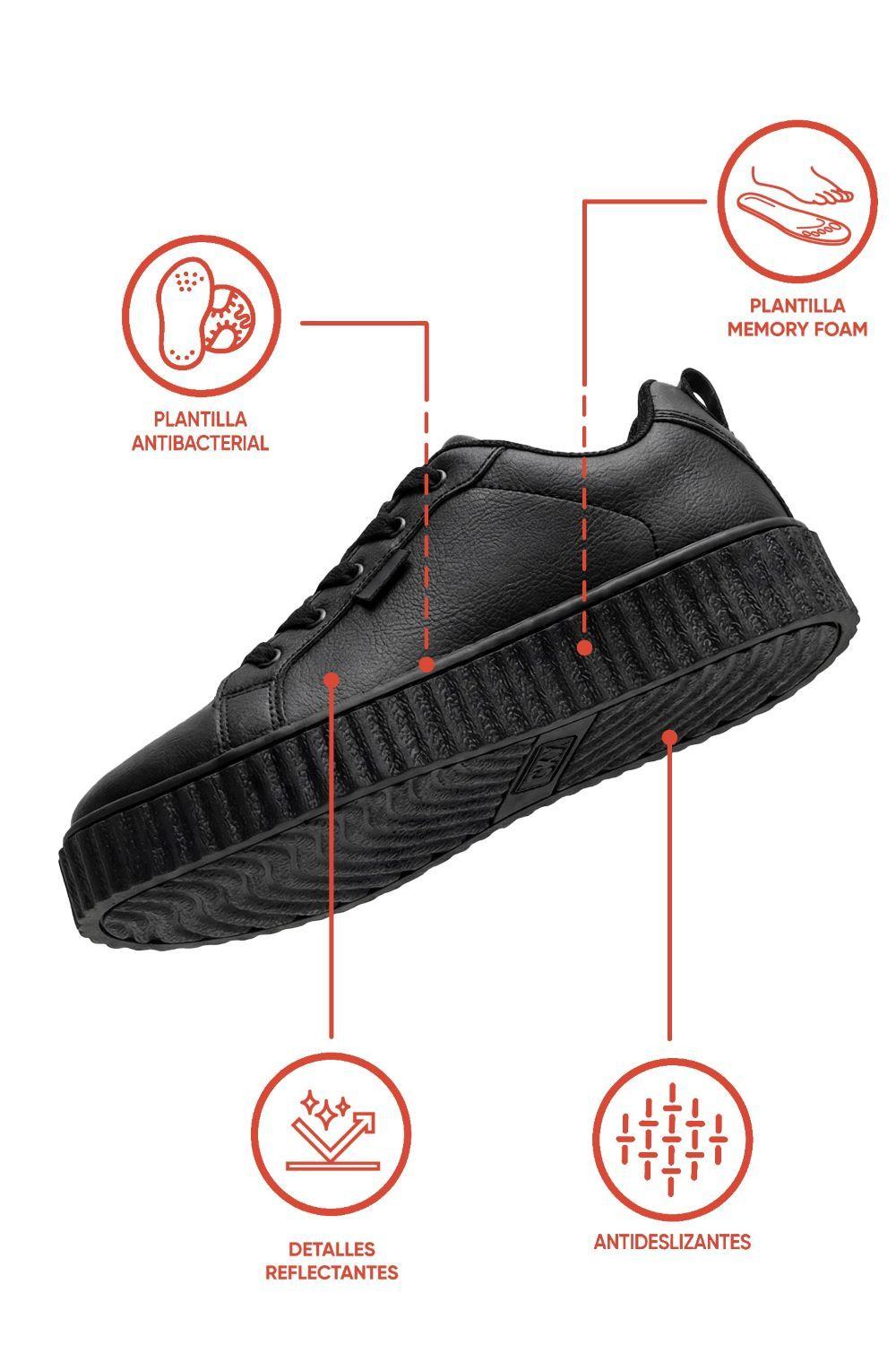 Zapatilla Escolar Negra 7253 Colloky-1