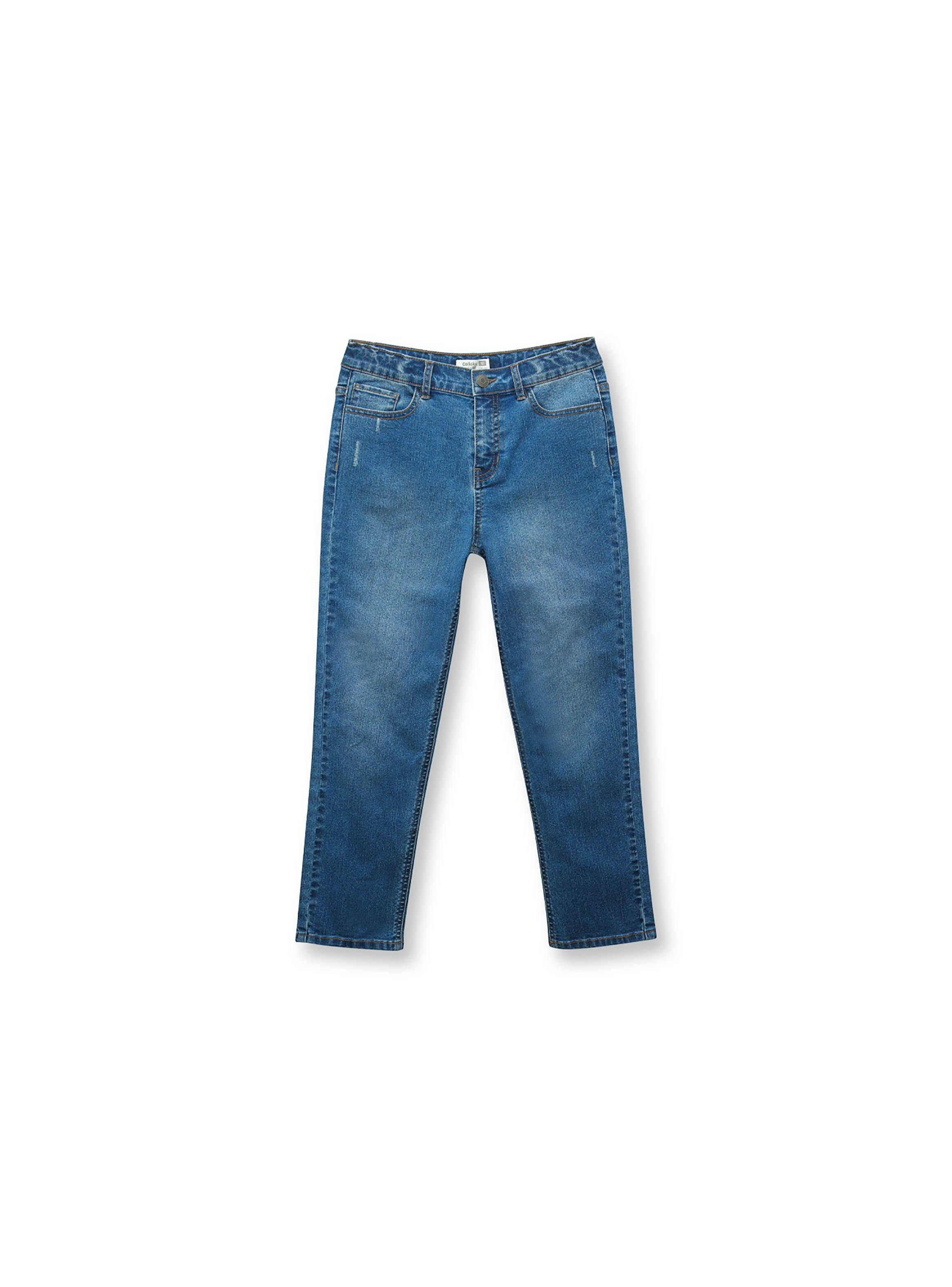 Jeans De Niño Regular Azul (2 A 12 Años) Colloky-0