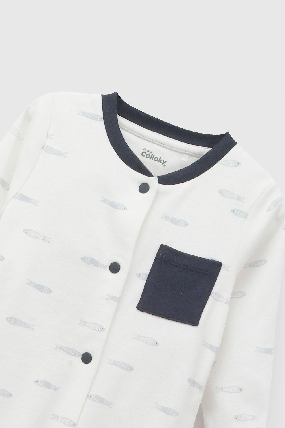 Oso Navy Crema Niño Rn a 6-9M Colloky-2