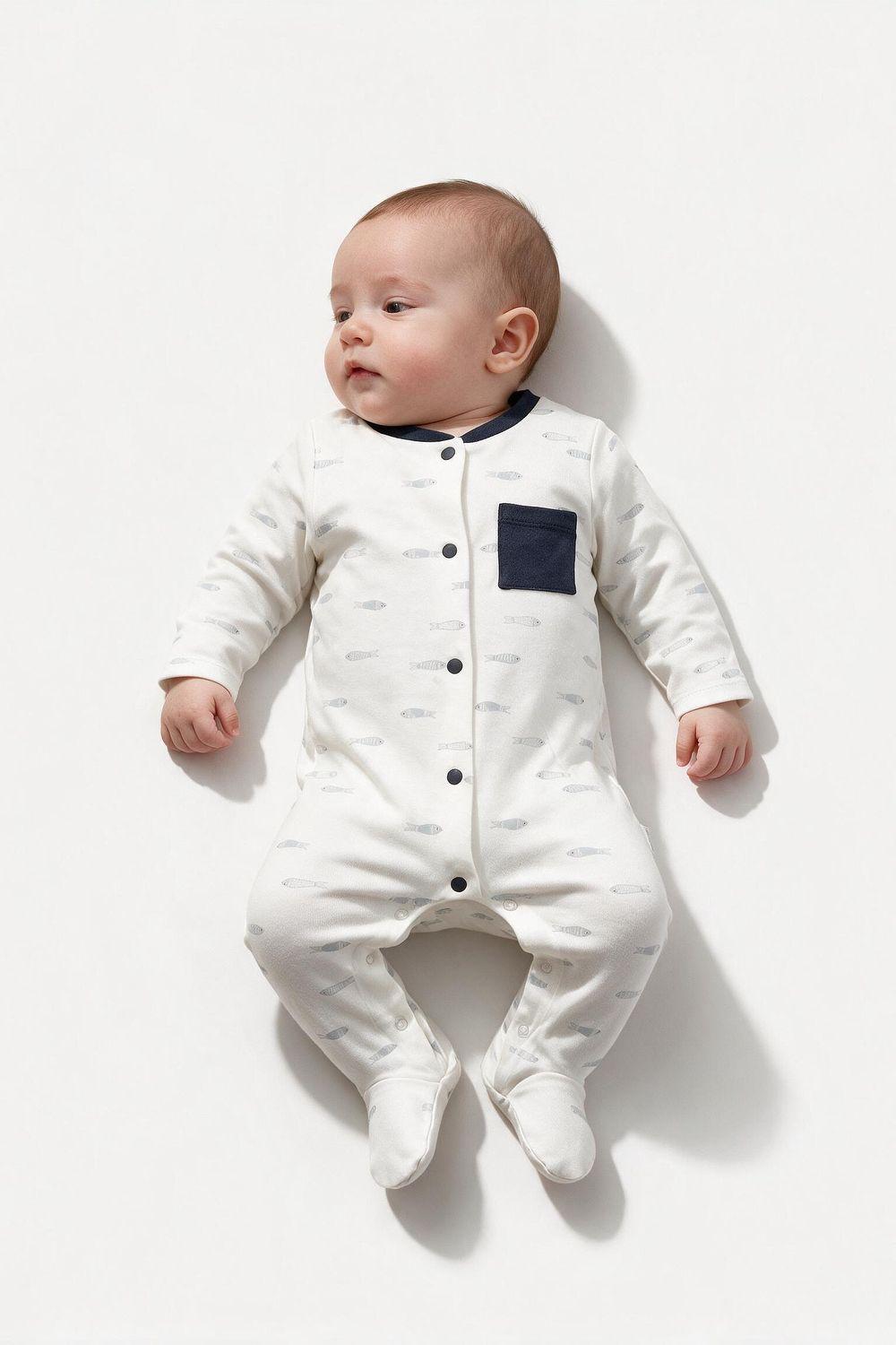 Oso Navy Crema Niño Rn a 6-9M Colloky-1