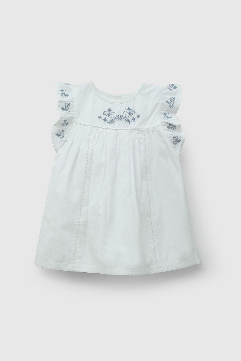 Vestido Niña Blanco 58257 Colloky-0
