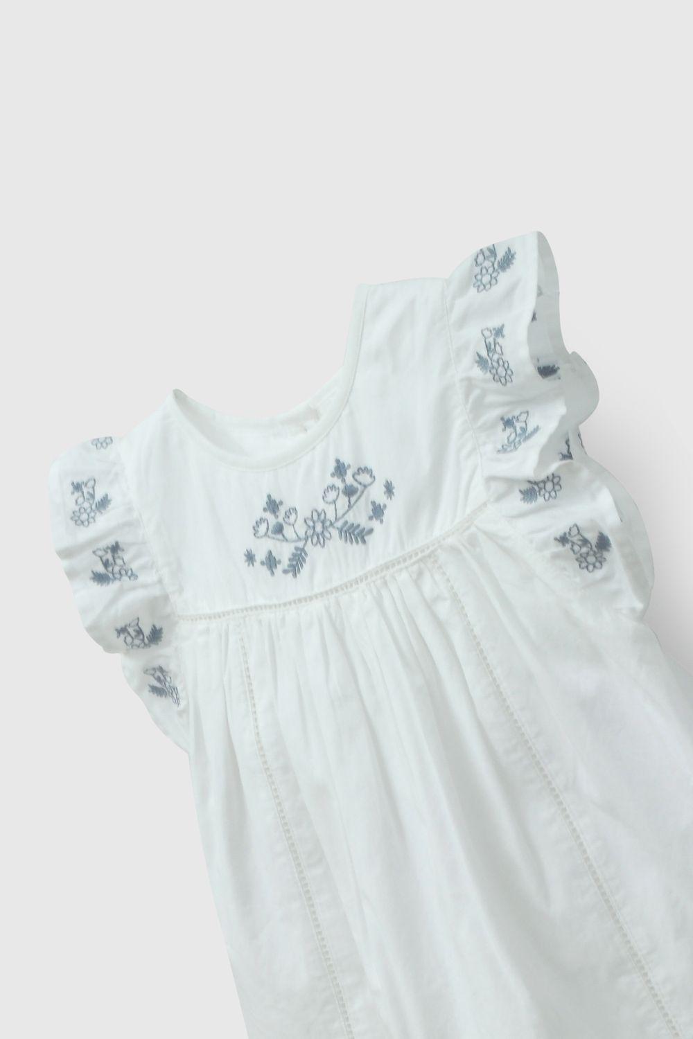 Vestido Niña Blanco 58257 Colloky-2