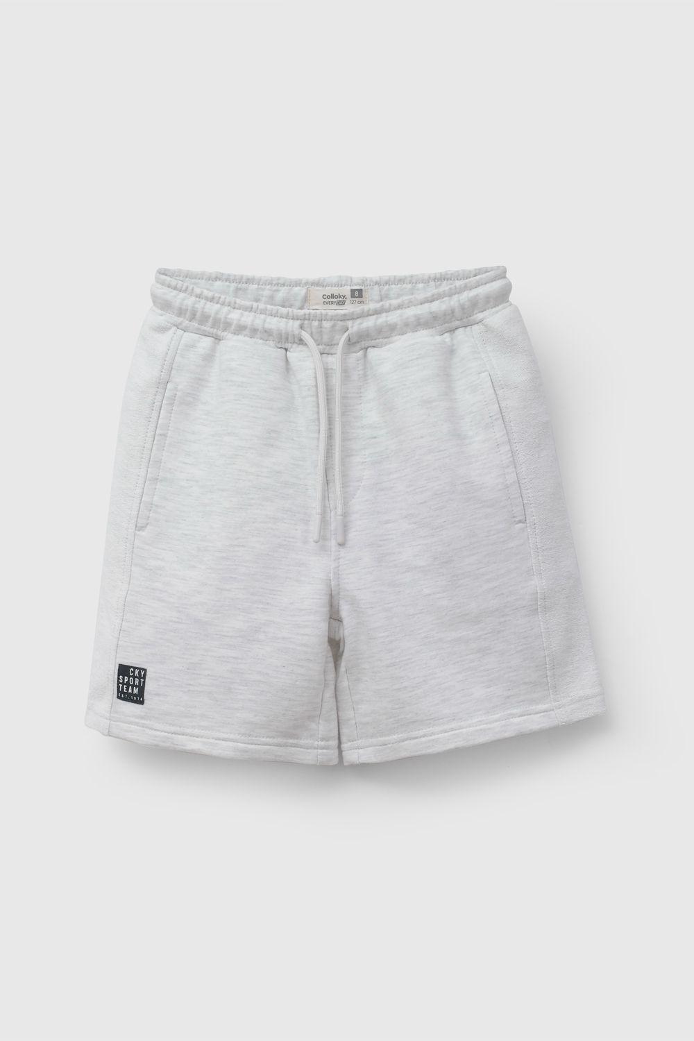 Bermuda Gris Cortes De Niño BDPO0306V26-0