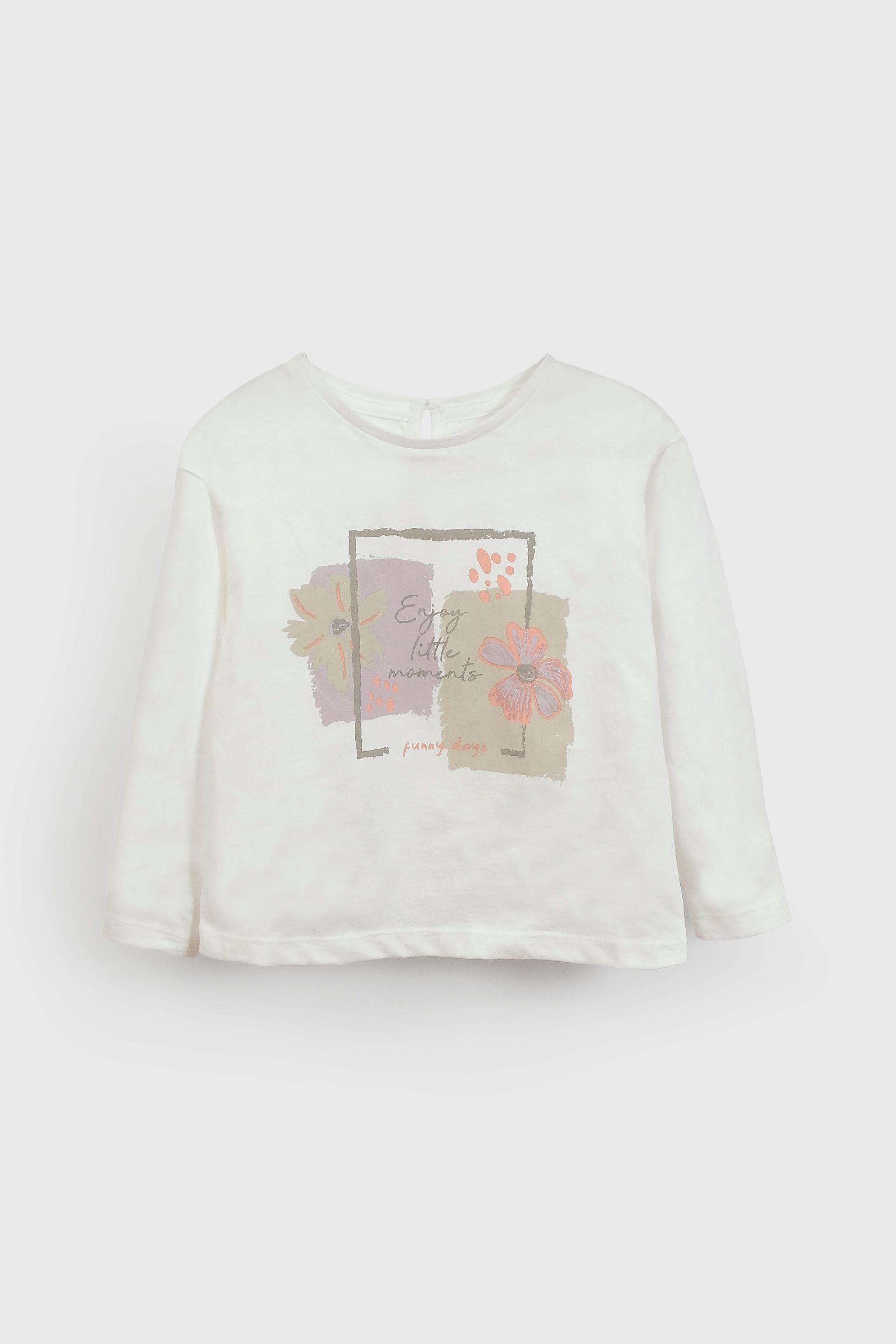 Polera Blanca Flores-0