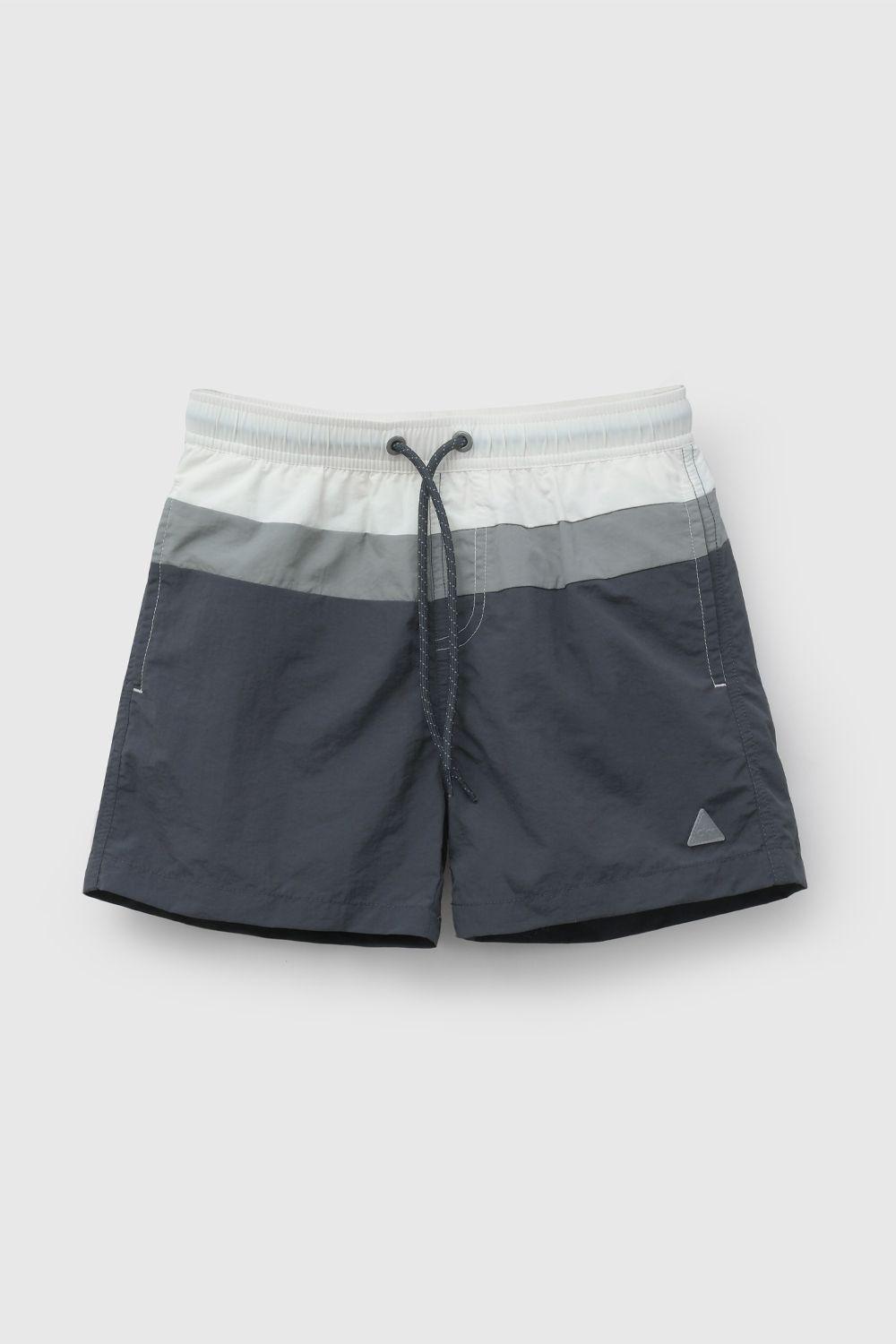 Traje De Baño UV Negro Rayado De Niño TBNY0902V26-0