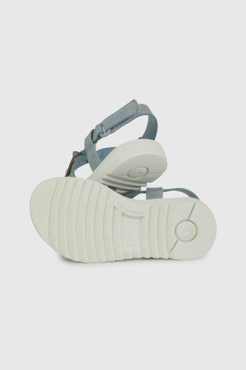 Sandalia Azul con Aplicación de Mariposas 43080250V26-2