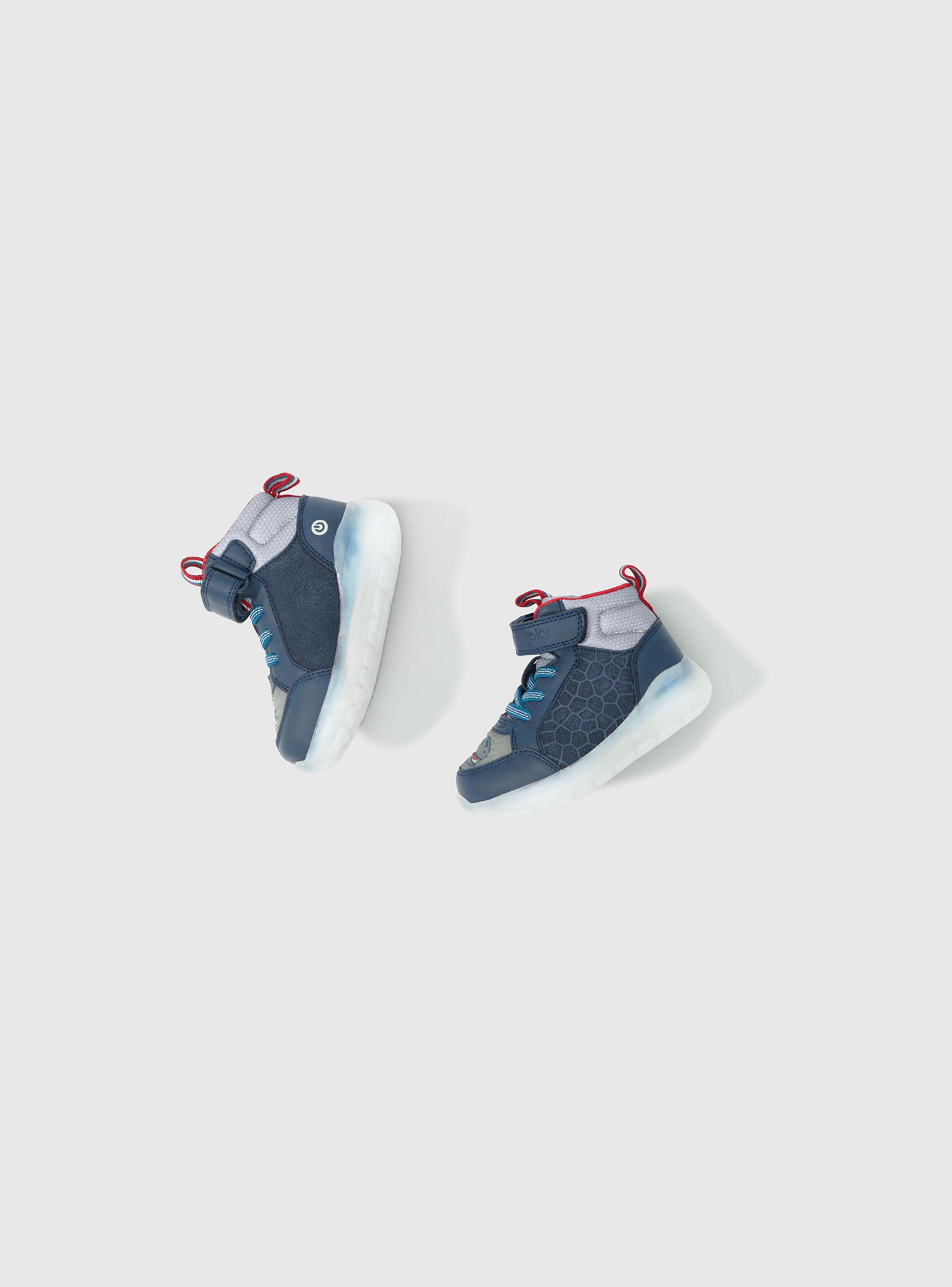 Zapatilla luces Niño Azul 50085 Colloky-3