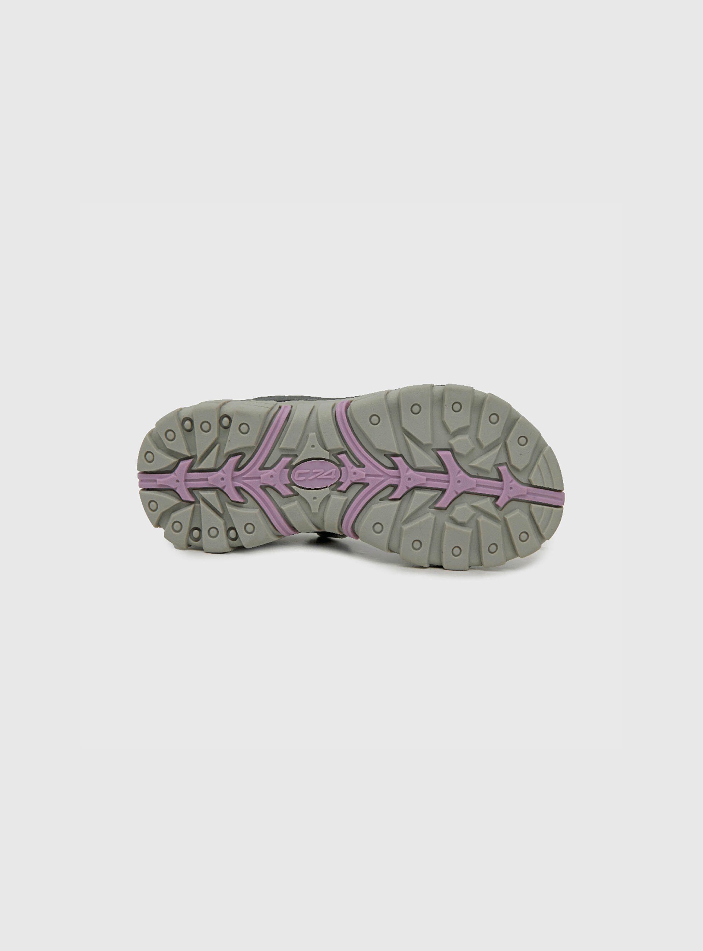 Sandalia De Niña Con Velcro Gris (28 A 36) Colloky-2