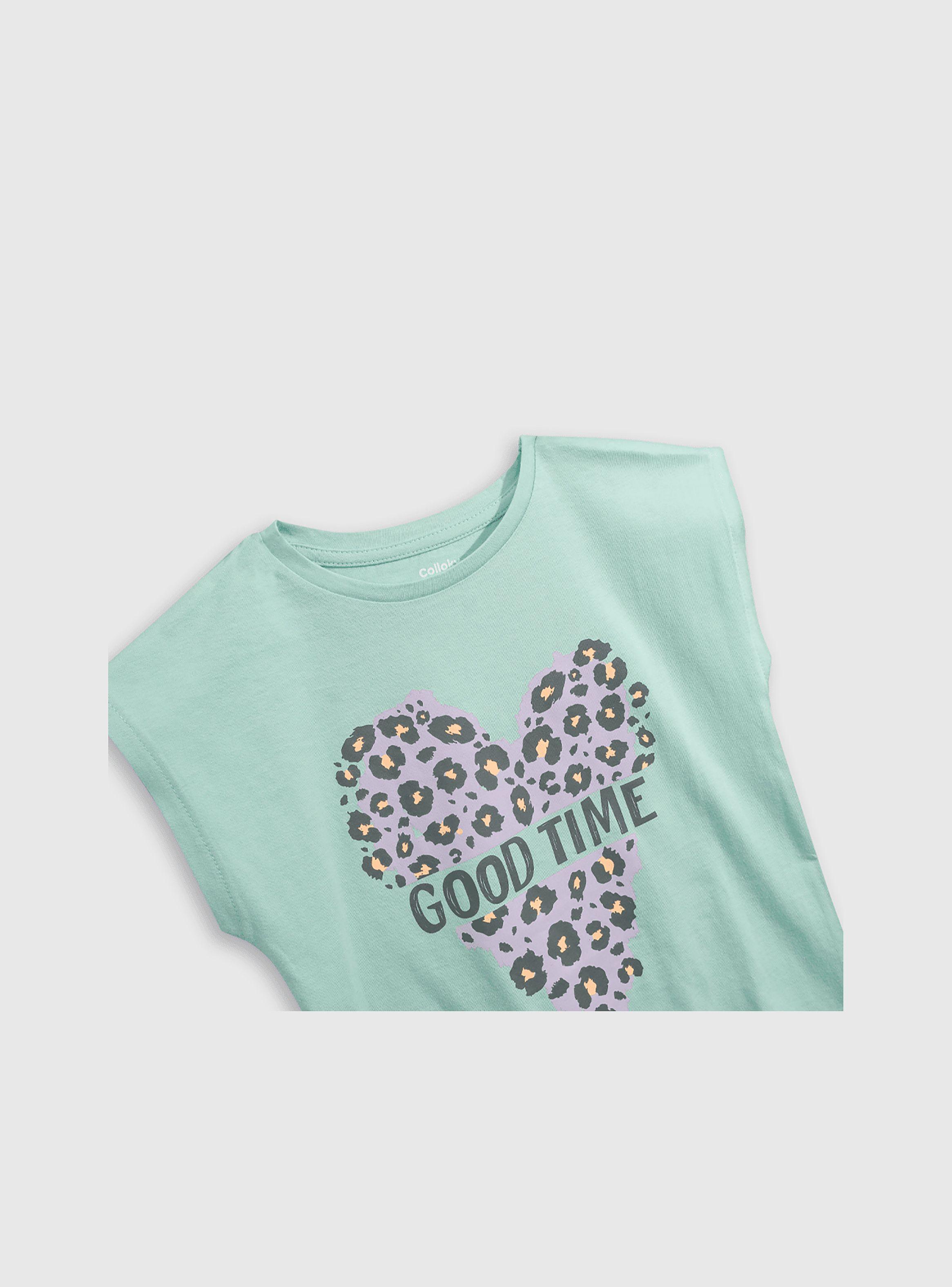 Polera Niña Verde 55274 Colloky-2