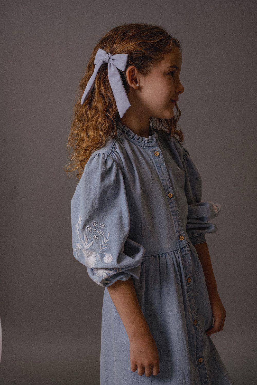 Vestido Celeste Niña Colloky-1