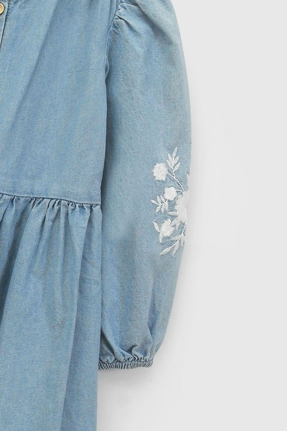 Vestido Celeste Niña Colloky-4