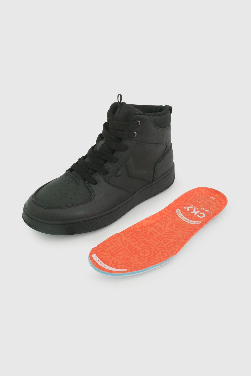 Zapatilla Escolar Negra 7248 Colloky-5