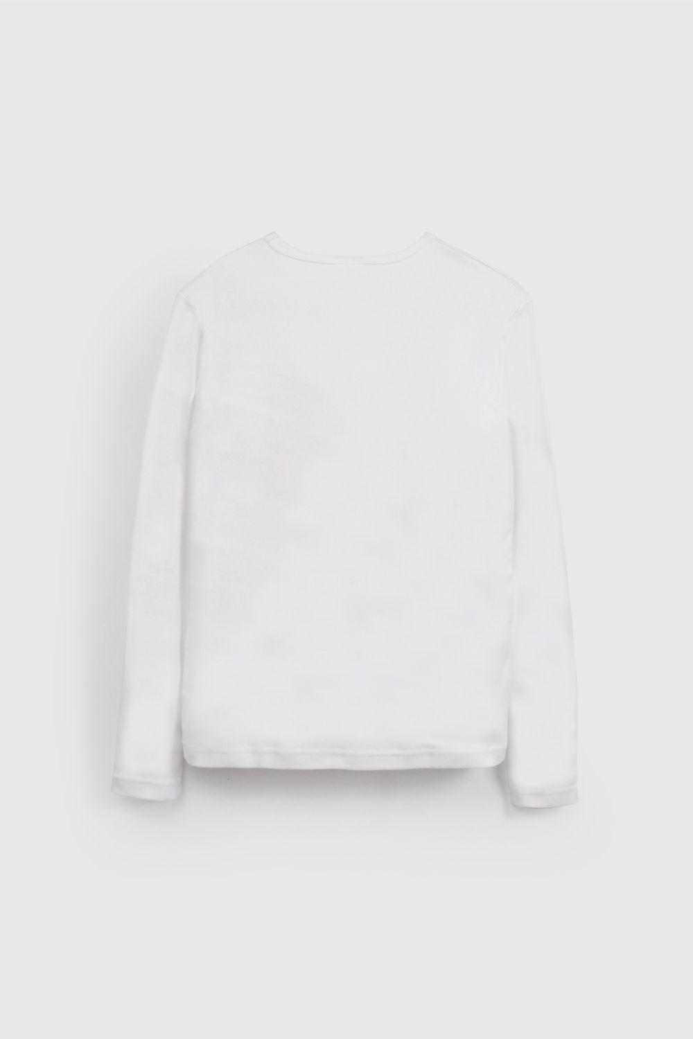 Camiseta Blanco Unisex niño 7398 Colloky-2