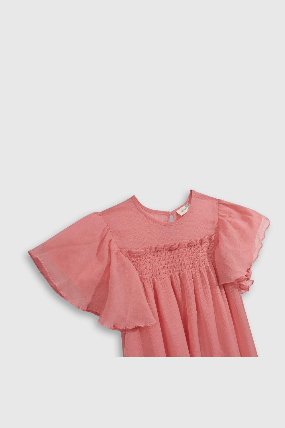 Vestido Colección Niña Fucsia VEPY0486V25-2