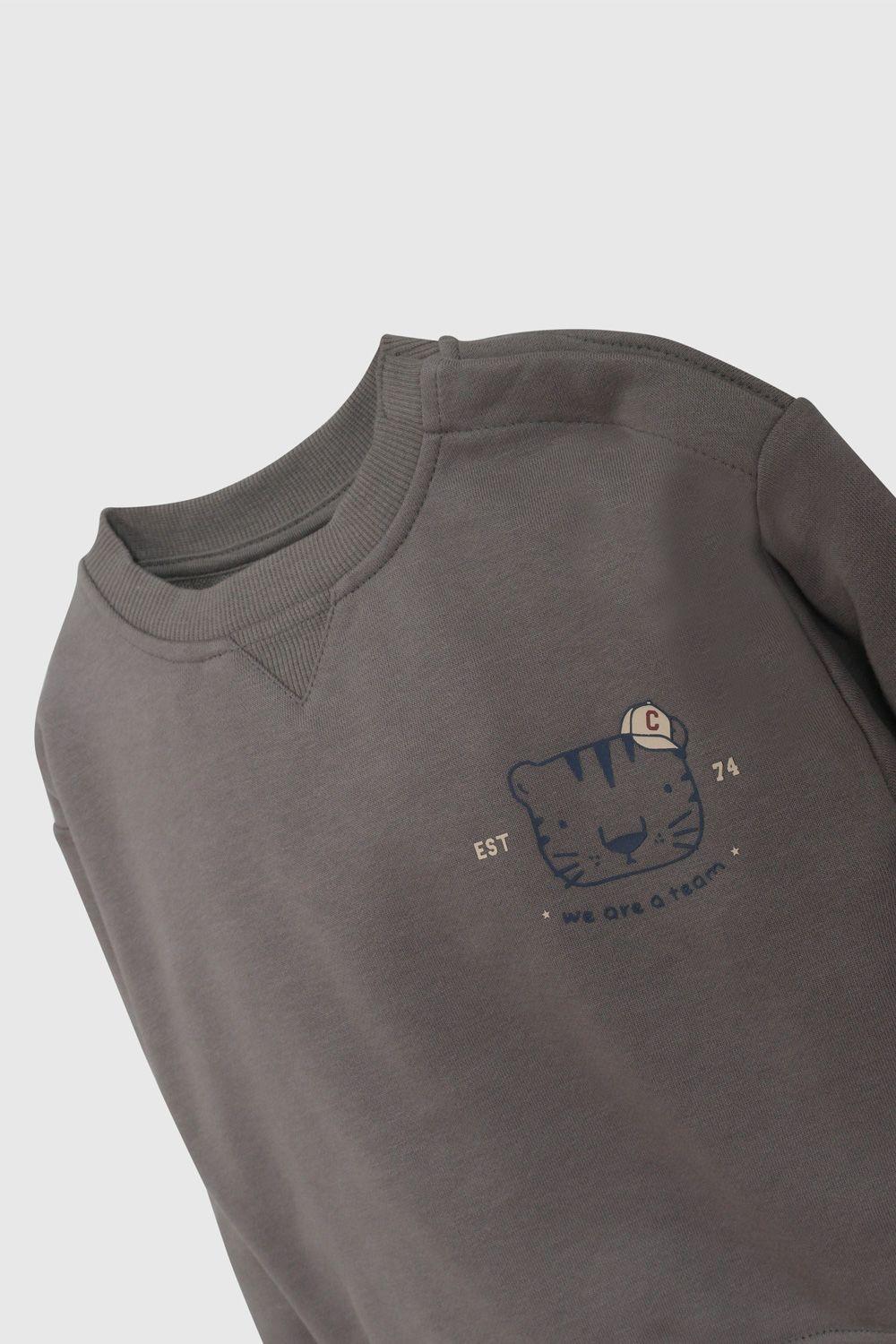 Polerón Básico Negro De Niño PLPO5503V26-2