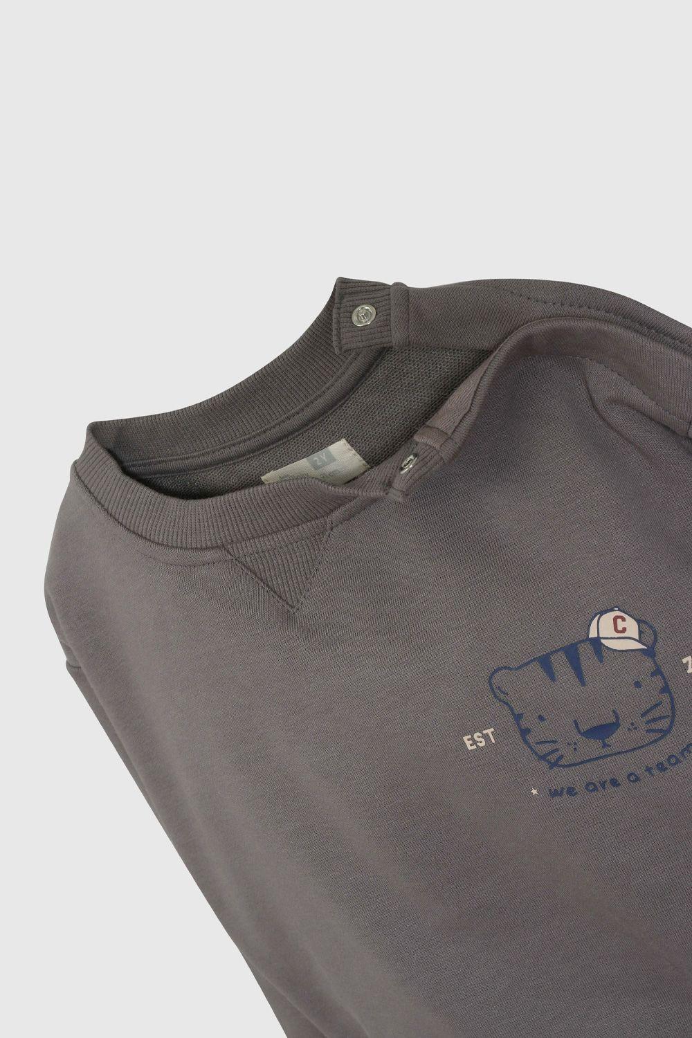 Polerón Básico Negro De Niño PLPO5503V26-3