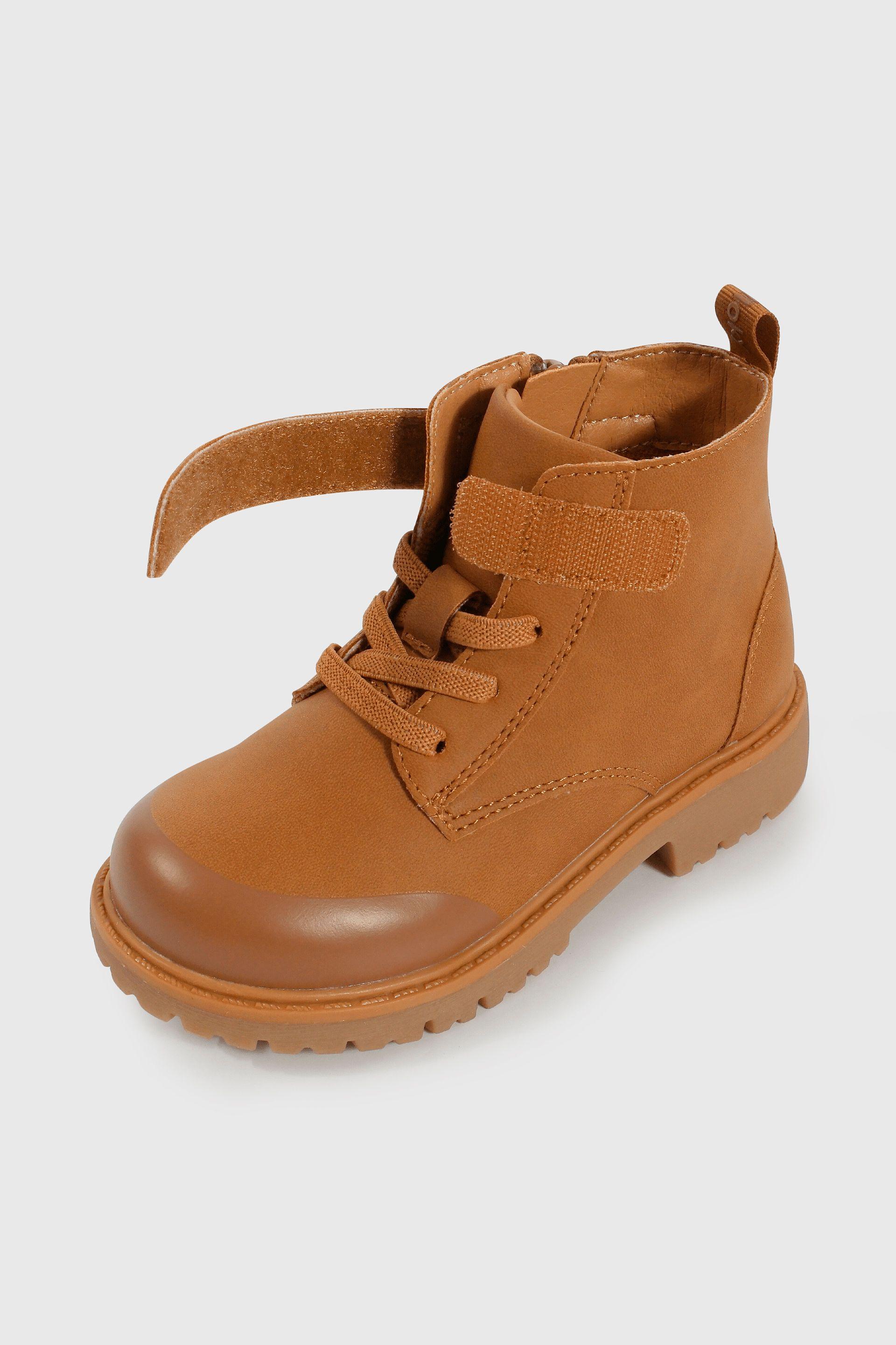 Botín Caminante caña media con cierre Café para Niña de 12 a 4 años-5