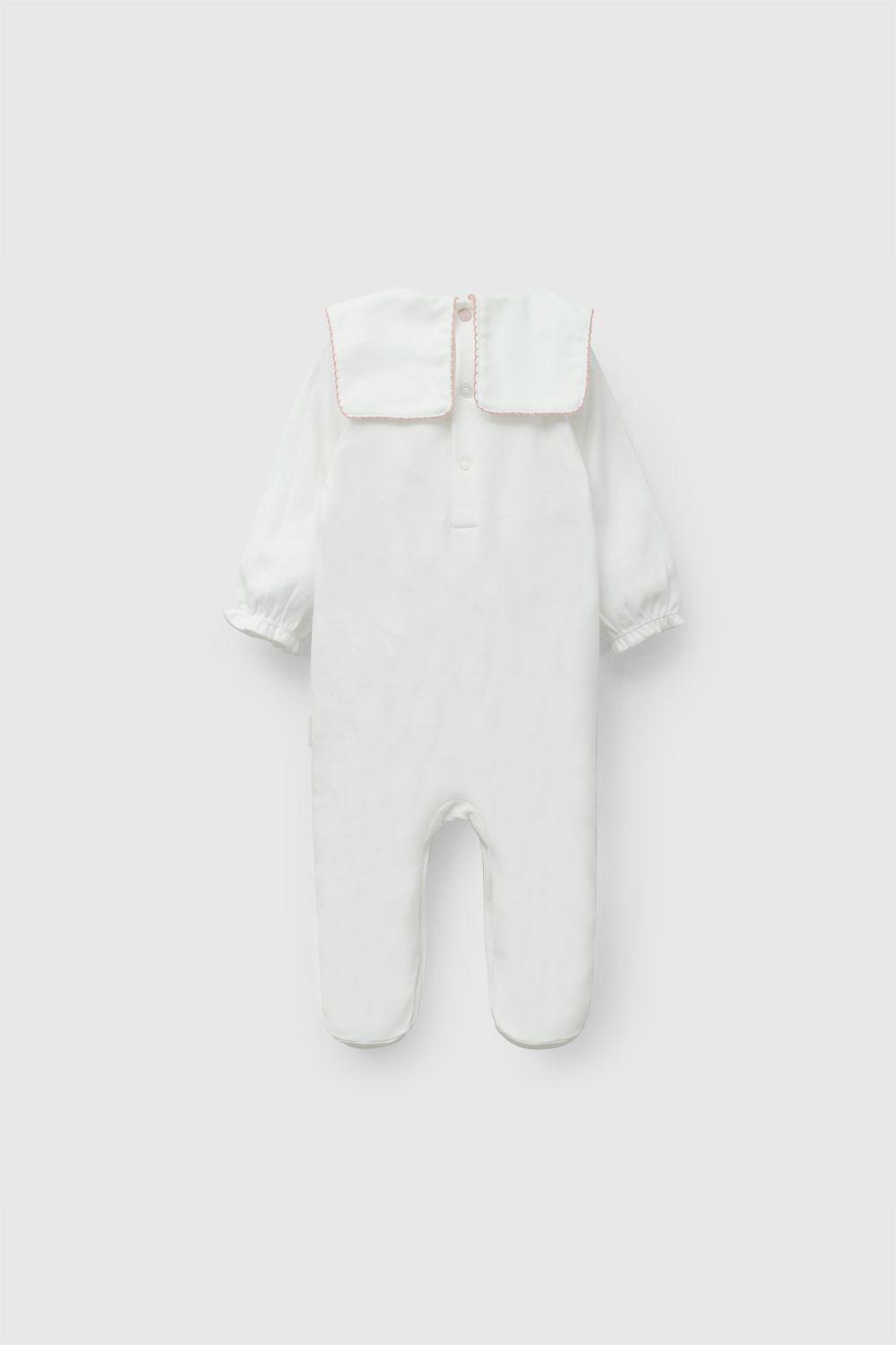 Oso Flores Blanco Niña Rn a 6-9M Colloky-2