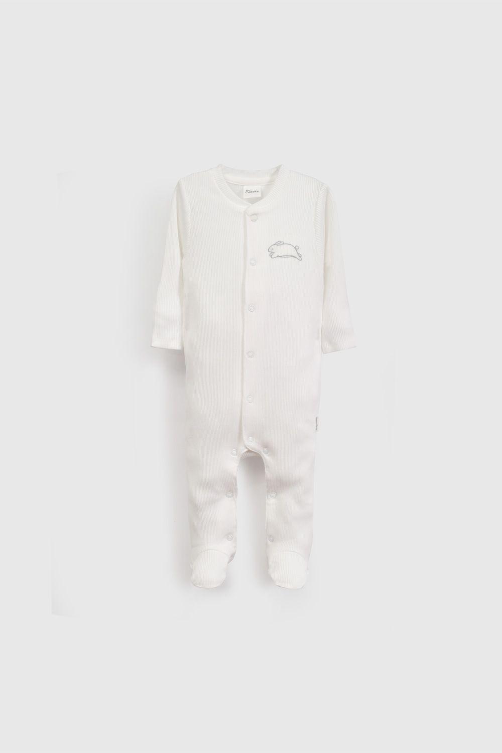 Osito Blanco Bordado Unisex OLPUU109V26-0