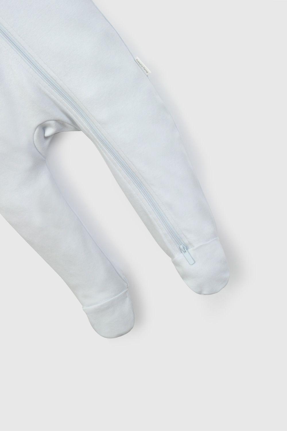 Pijama Celeste Gamuza Oso De Bebé PJGA0340V26-3