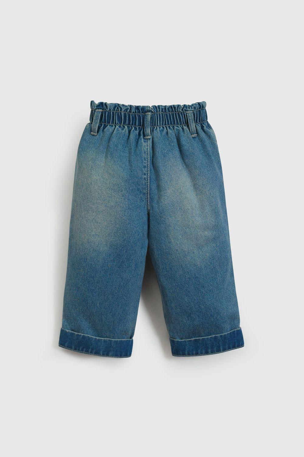 Jeans Azul  Cintura Elasticada De Niña JEME1651V26-2
