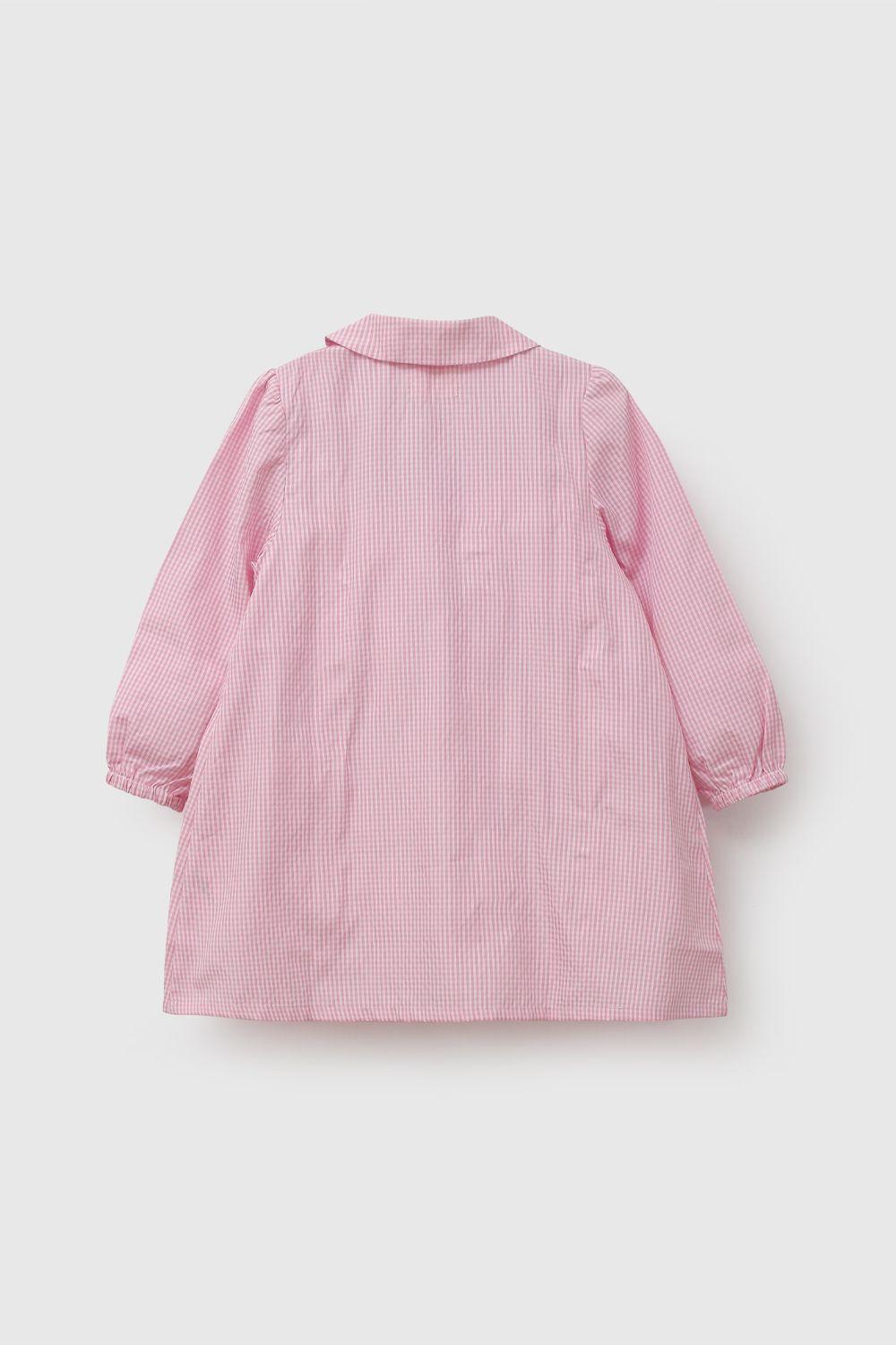 Delantal Escolar Rosado Niña 7337 Colloky-1