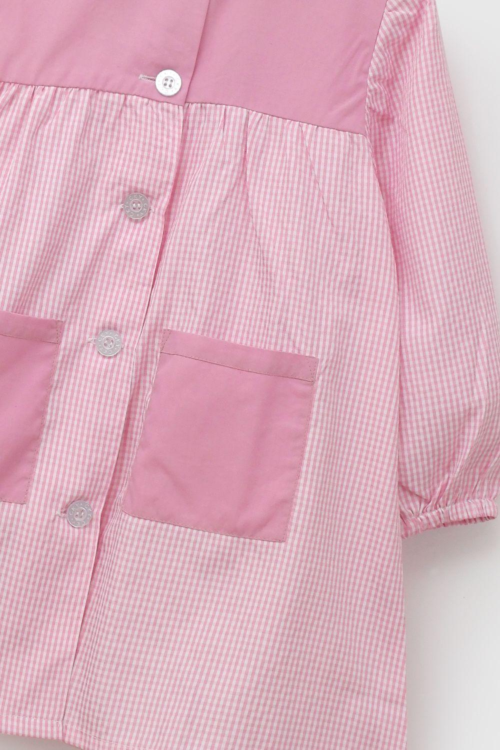 Delantal Escolar Rosado Niña 7337 Colloky-3