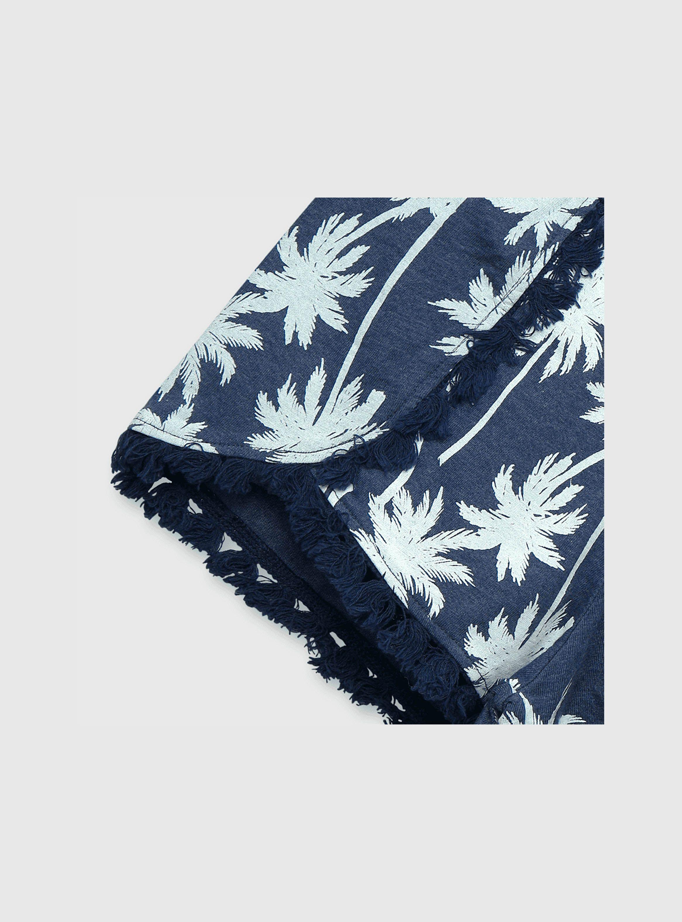 Short De Niña Estamado De Punto Azul (2 A 12 Años) Colloky-3