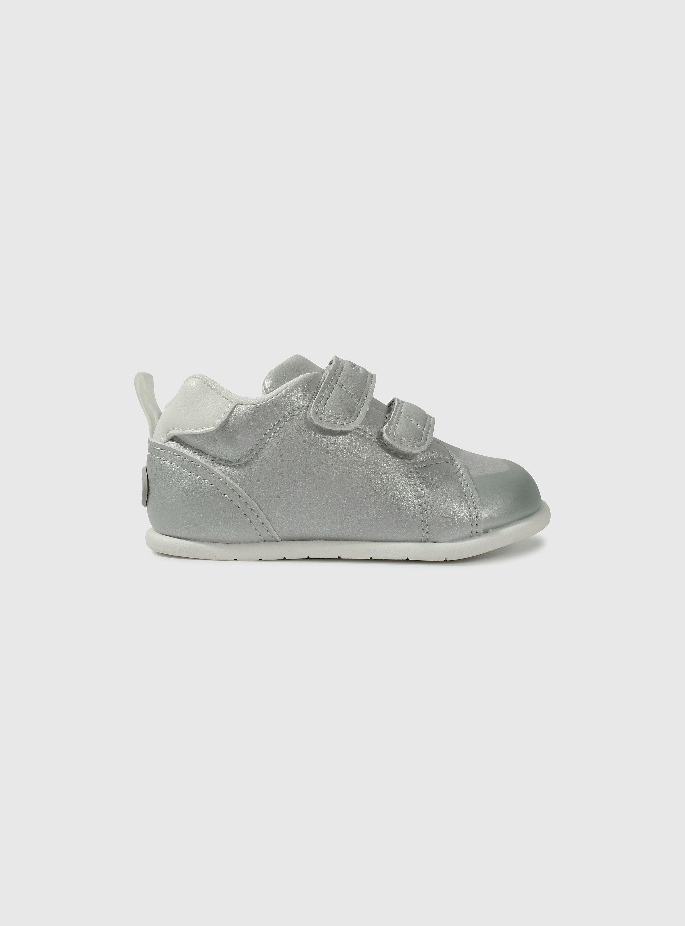 Zapatilla Niña Gris Espejado Plata 55837 Colloky-1
