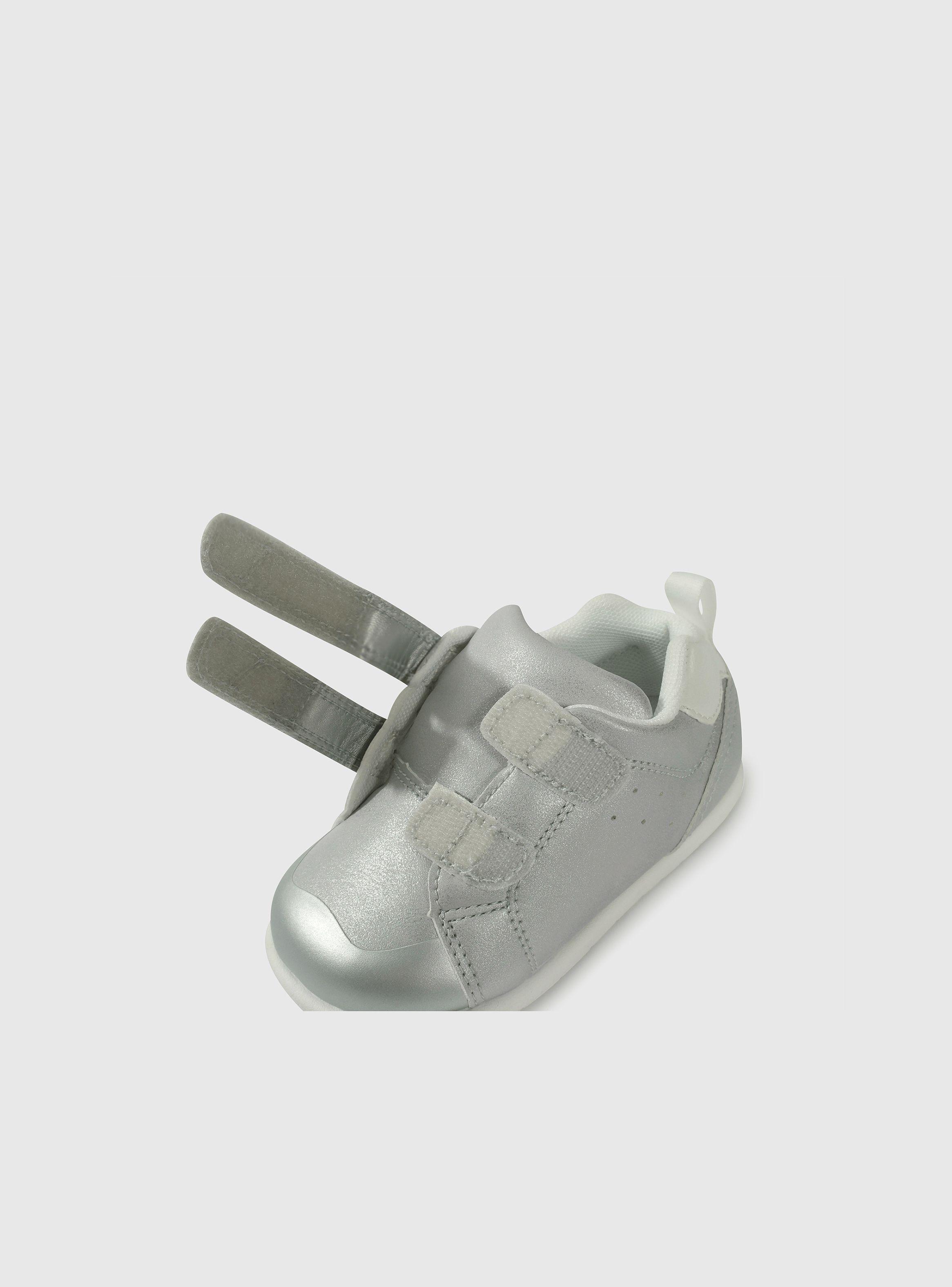 Zapatilla Niña Gris Espejado Plata 55837 Colloky-5