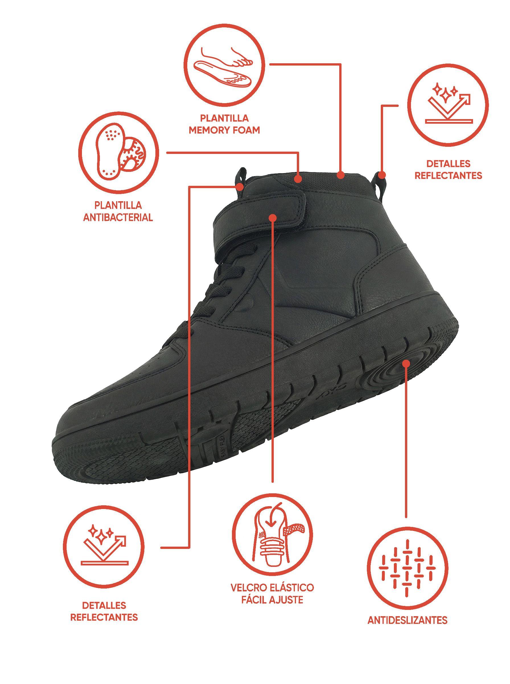 Zapatilla Escolar Negra 7261 Colloky-1