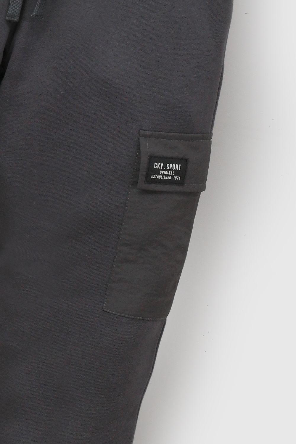 Pantalón Buzo Gris Niño 7567 Colloky-3