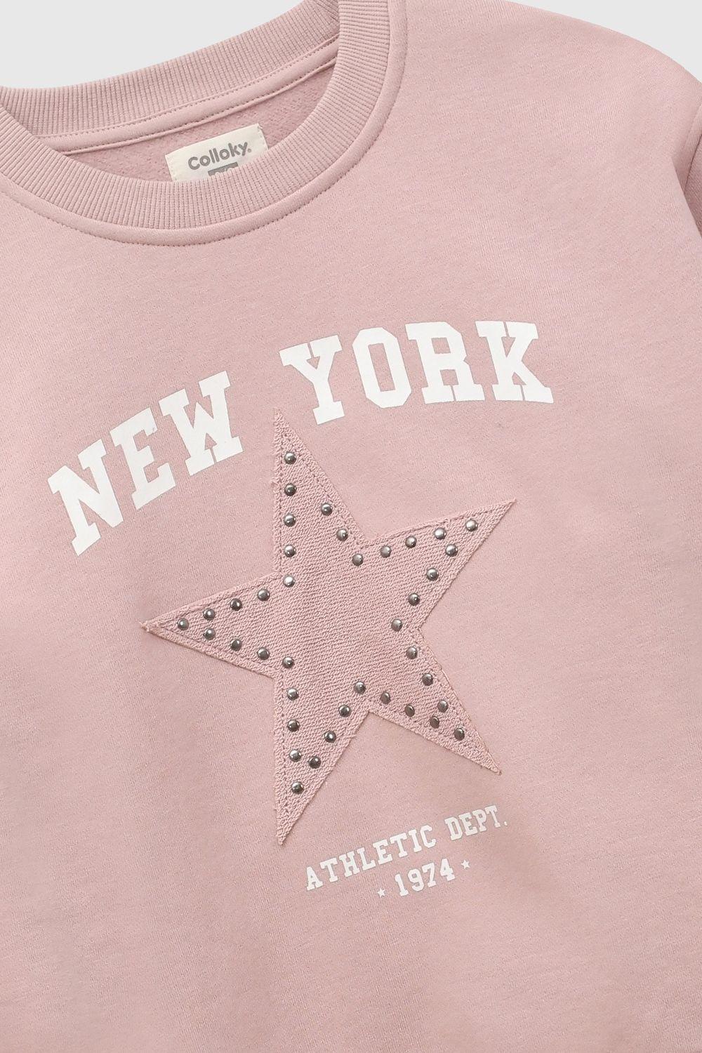 Poleron new york niña rosa viejo 3-4A a 12-13A-3